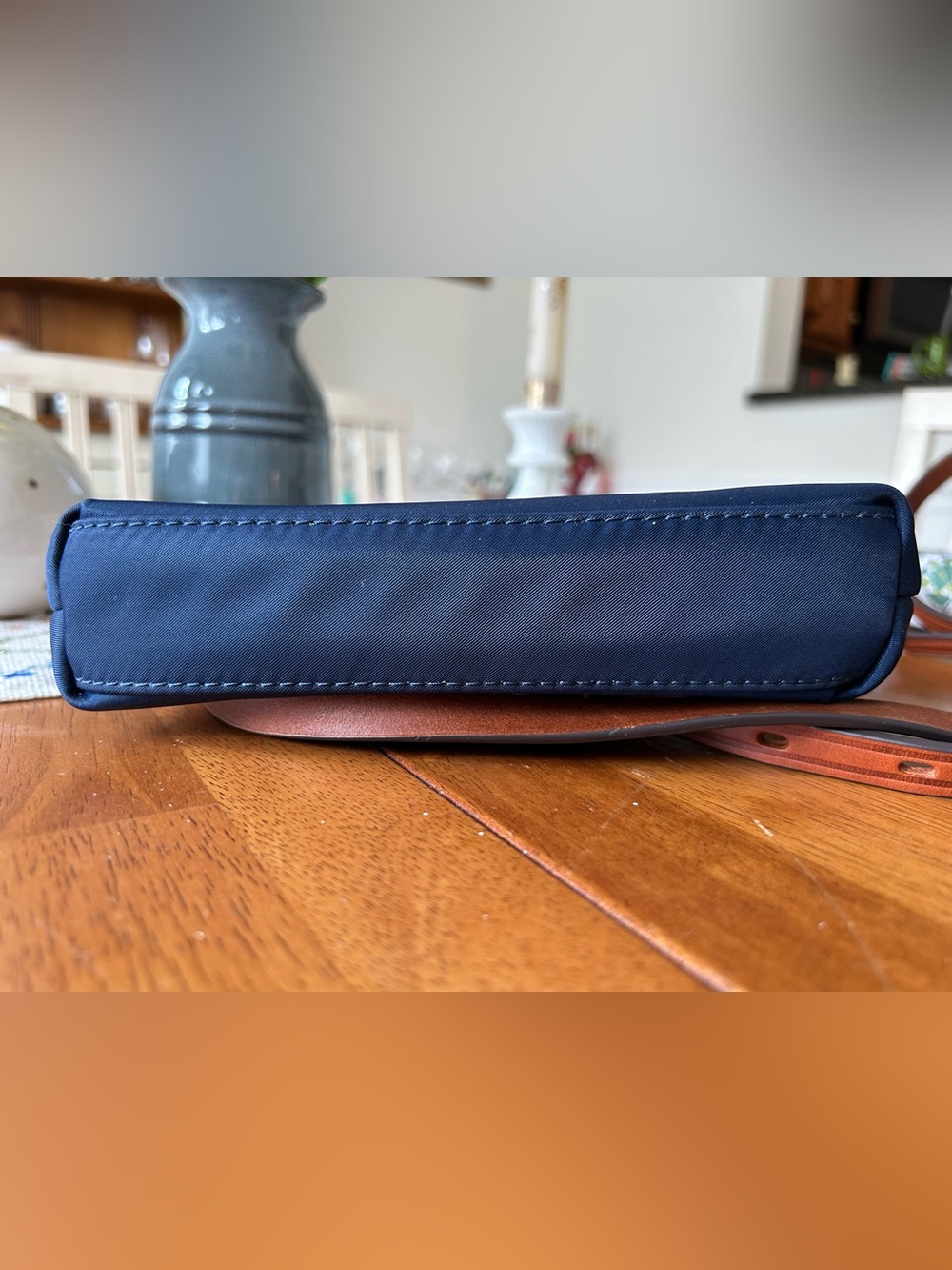 Dooney & Bourke Navy Nylon Pouchette Crossbody - Picture 3 of 6